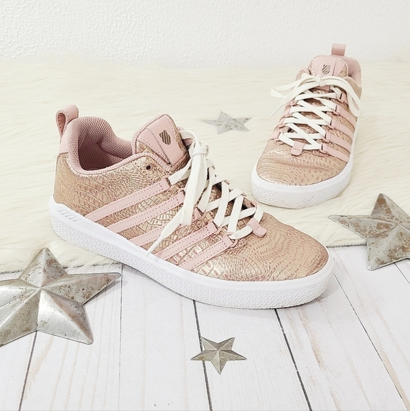 K-SWISS Donovan rose gold sneakers pink size 7.5 - Picture 1 of 8